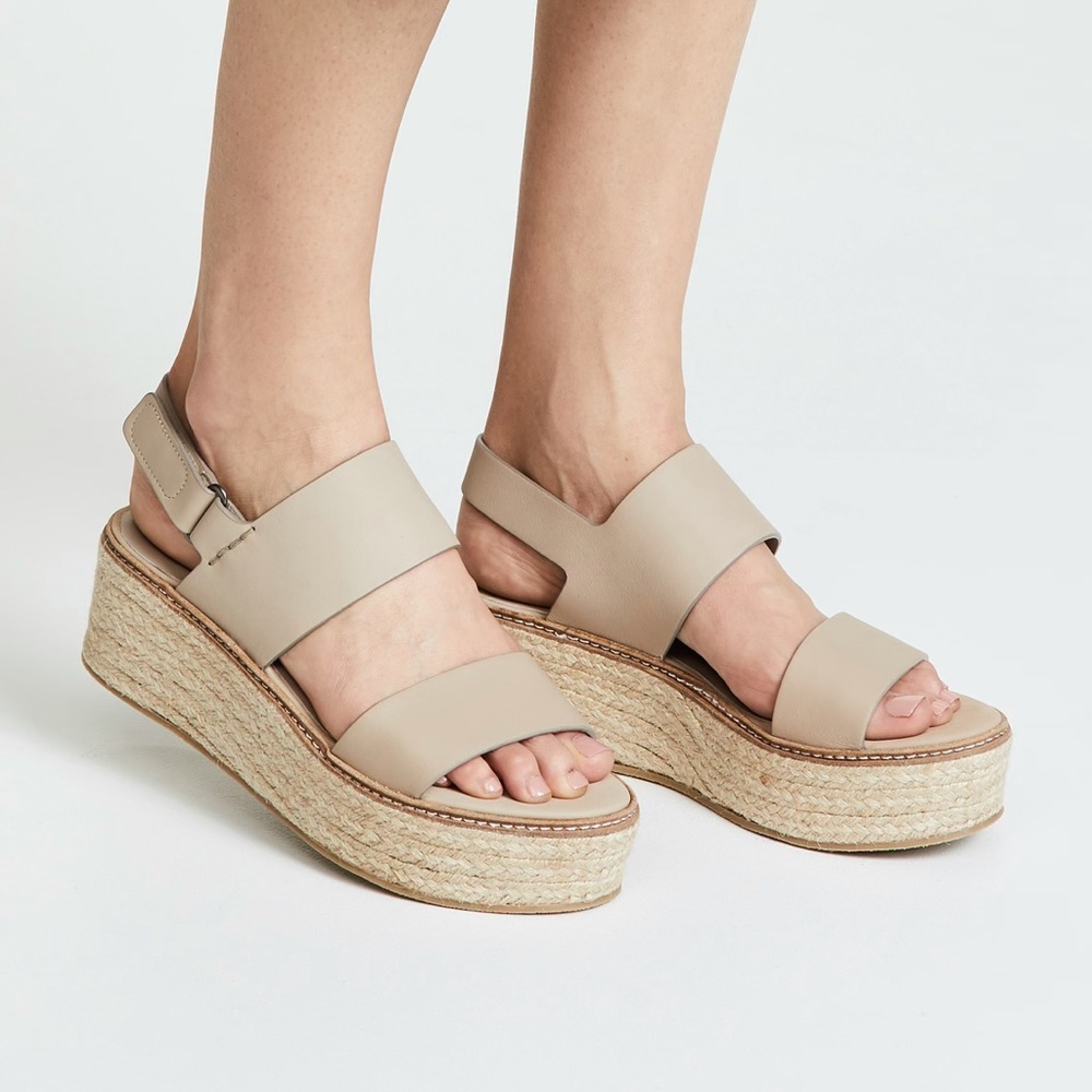 Vince Janet Platform Wedge Sandals